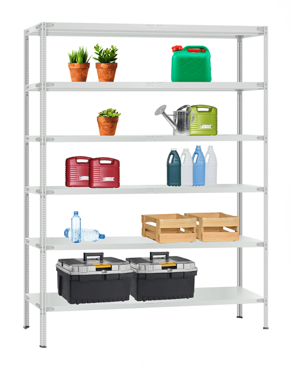 Стеллаж металлический Титан МС-900 2300x1000x400 6 полок